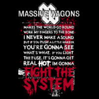 Fight The System Design - GD10 Softstyle® Adult V-Neck T-Shirt Design