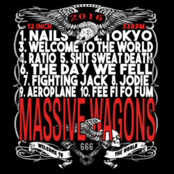 WTTW Album Songs - PS01 8cm Square Sew-On Patch Design