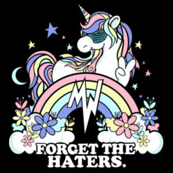 Forget The Haters - GD78 Softstyle® Ladies' V-Neck T-Shirt Design