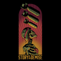STORY OF MY DEMISE - 9cm Square Hardback Drinks Coaster Design