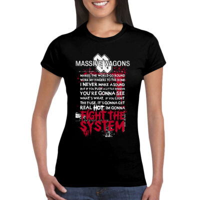 Fight The System Design - GD72 Softstyle® Ladies' T-Shirt Thumbnail