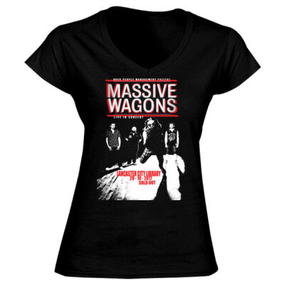 Lancaster Library Design - GD78 Softstyle® Ladies' V-Neck T-Shirt Thumbnail