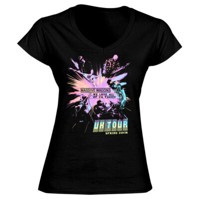 Spring Tour 2018 Design - GD78 Softstyle® Ladies' V-Neck T-Shirt Thumbnail