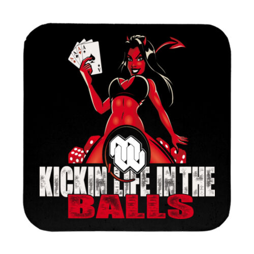 Kick Life - 9cm Square Hardback Drinks Coaster Thumbnail