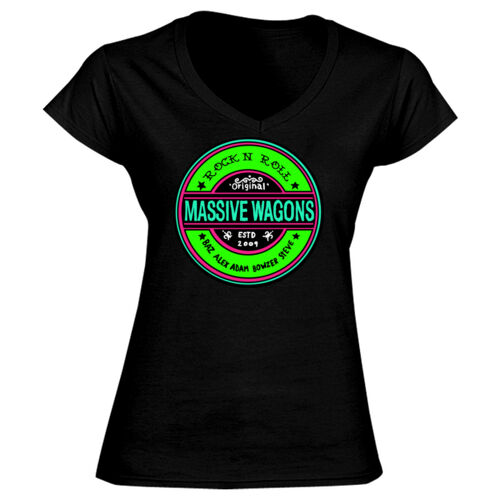 Mr Zoggs (Green) - GD78 Softstyle® Ladies' V-Neck T-Shirt Thumbnail