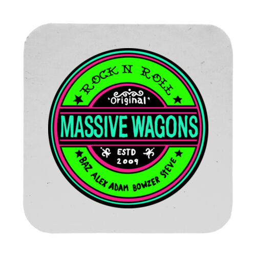 Mr Zoggs (Green) - 9cm Square Hardback Drinks Coaster Thumbnail