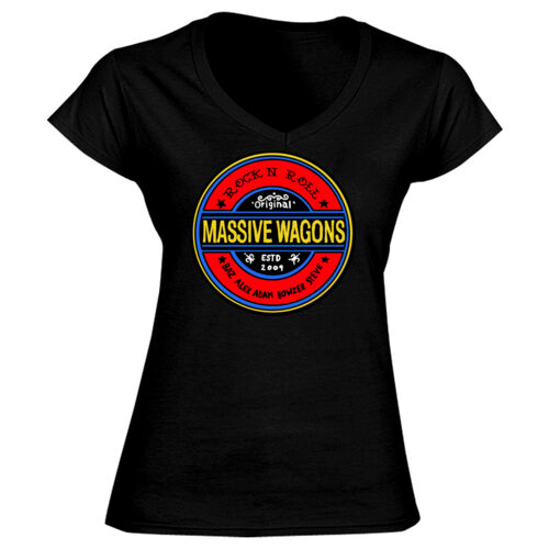 Mr Zoggs (Red) - GD78 Softstyle® Ladies' V-Neck T-Shirt Thumbnail