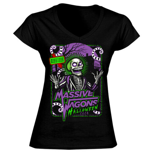 Halloween 2024 - GD78 Softstyle® Ladies' V-Neck T-Shirt Thumbnail
