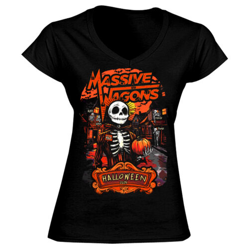 Halloween 2025 - GD78 Softstyle® Ladies' V-Neck T-Shirt Thumbnail