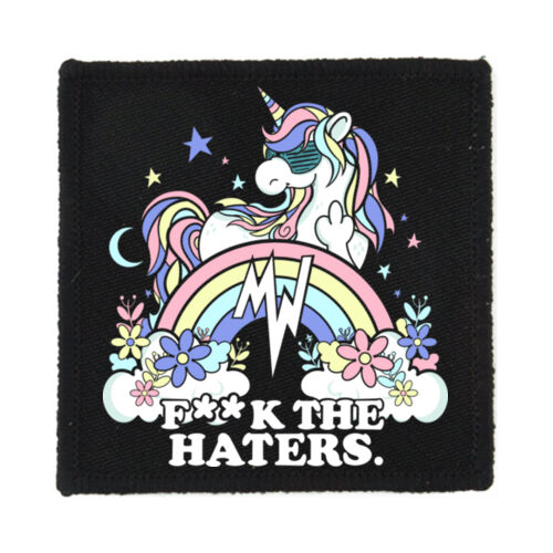 Fuck The Haters - PS01 8cm Square Sew-On Patch Thumbnail