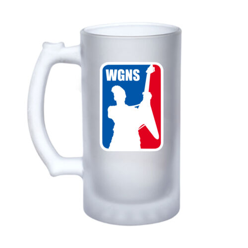 Flying V - 16oz Frosted Glass Beer Stein Thumbnail