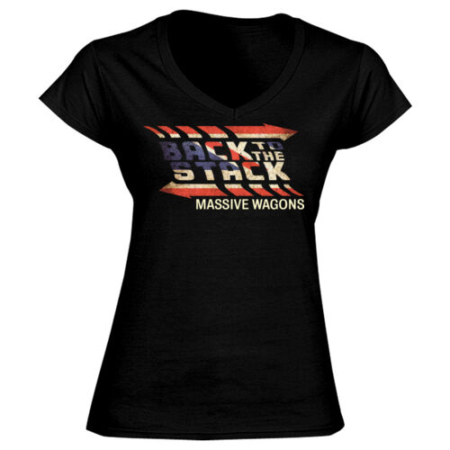 Back To The Stack - GD78 Softstyle® Ladies' V-Neck T-Shirt Thumbnail