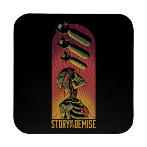 STORY OF MY DEMISE - 9cm Square Hardback Drinks Coaster Thumbnail
